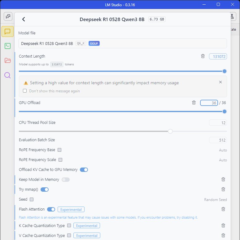 Having 96GB of graphics addressable memory in the Framework Desktop means you can do stuff like run models with an extremely long 131k token context length.