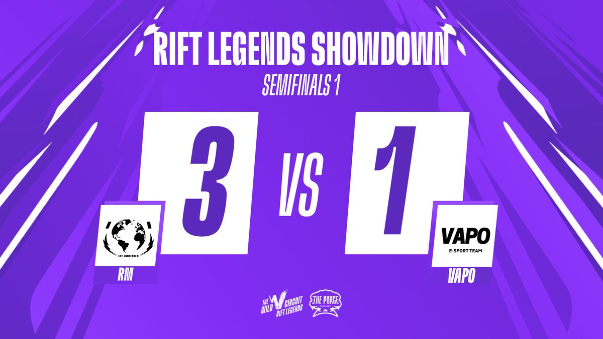 #International_Jobcenter reign supreme and are the first team claim the first spot in the #RiftLegends Showdown Grand Final. 🏆

But the action is not over yet, tune in to find out who joins them in the finals on twitch.tv/itzstu4rt 🔥