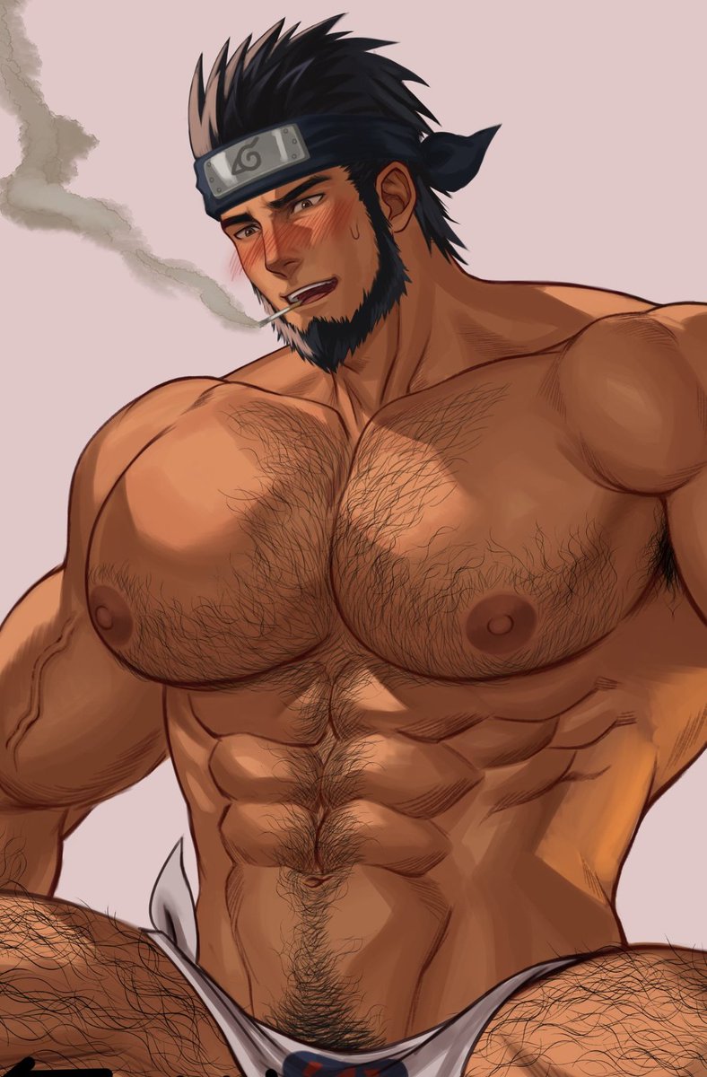 Comes open again , DM anytime^^ #bara #baraart #asuma #nsfwart
