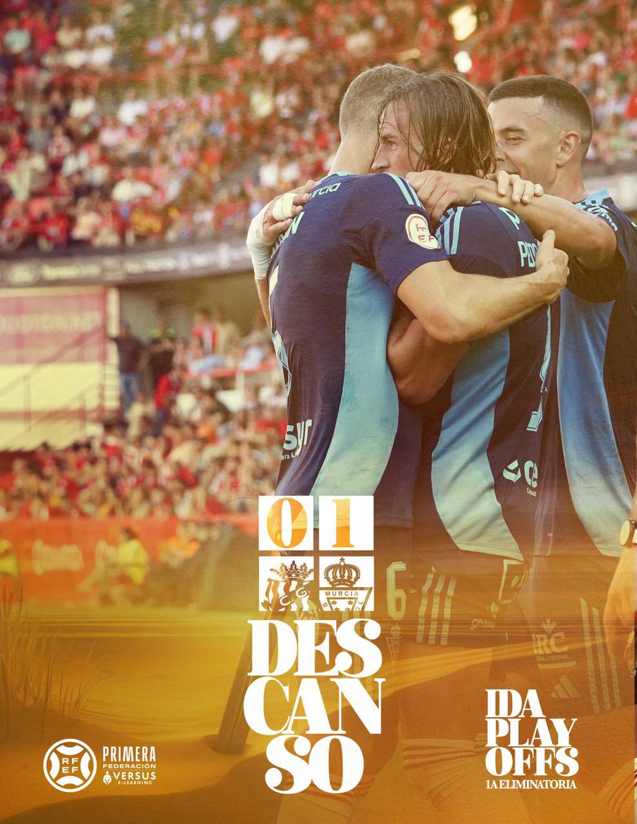 SEMIS PLAYOFFS | 45’ | 0-1 | ⏸️
¡𝗗𝗘𝗦𝗖𝗔𝗡𝗦𝗢 𝗘𝗡 𝗧𝗔𝗥𝗥𝗔𝗚𝗢𝗡𝗔! 
#ReconquistaDelRey #NàsticRealMurcia