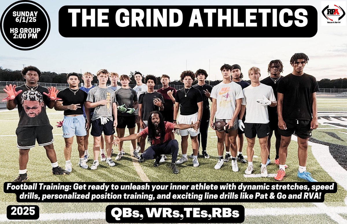 Raymond Philyaw (@coachphilyaw) on Twitter photo GROUP TRAINING
SUNDAY 6/1/25
•THE GRIND ATHLETICS HS GROUP
⏰ 2:00PM
raymondphilyawacademy.com/booking-calend…
WRs welcomed!!
<a href="/brentholmes21/">BrentHolmes</a> GROUP TRAINING
SUNDAY 6/1/25
•THE GRIND ATHLETICS HS GROUP
⏰ 2:00PM
raymondphilyawacademy.com/booking-calend…
WRs welcomed!!
<a href="/brentholmes21/">BrentHolmes</a>