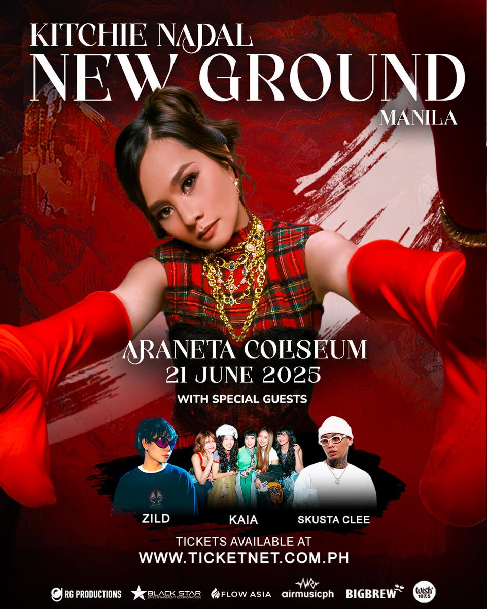 ⏳ NEW GROUND MANILA, MALAPIT NA!
Coming home to the Philippines soon💫
Excited to see you all on June 21, 2025 sa Araneta Coliseum. Kasama ko pa ang mga special guests na sina <a href="/zildbenitez/">zild</a> , <a href="/KAIAOfficialPH/">KAIA Official</a>, at 
<a href="/skustacleezy16/">Skusta Clee ♒️</a> 
Buy your tickets here 👉 ticketnet.com.ph/event-detail/K…