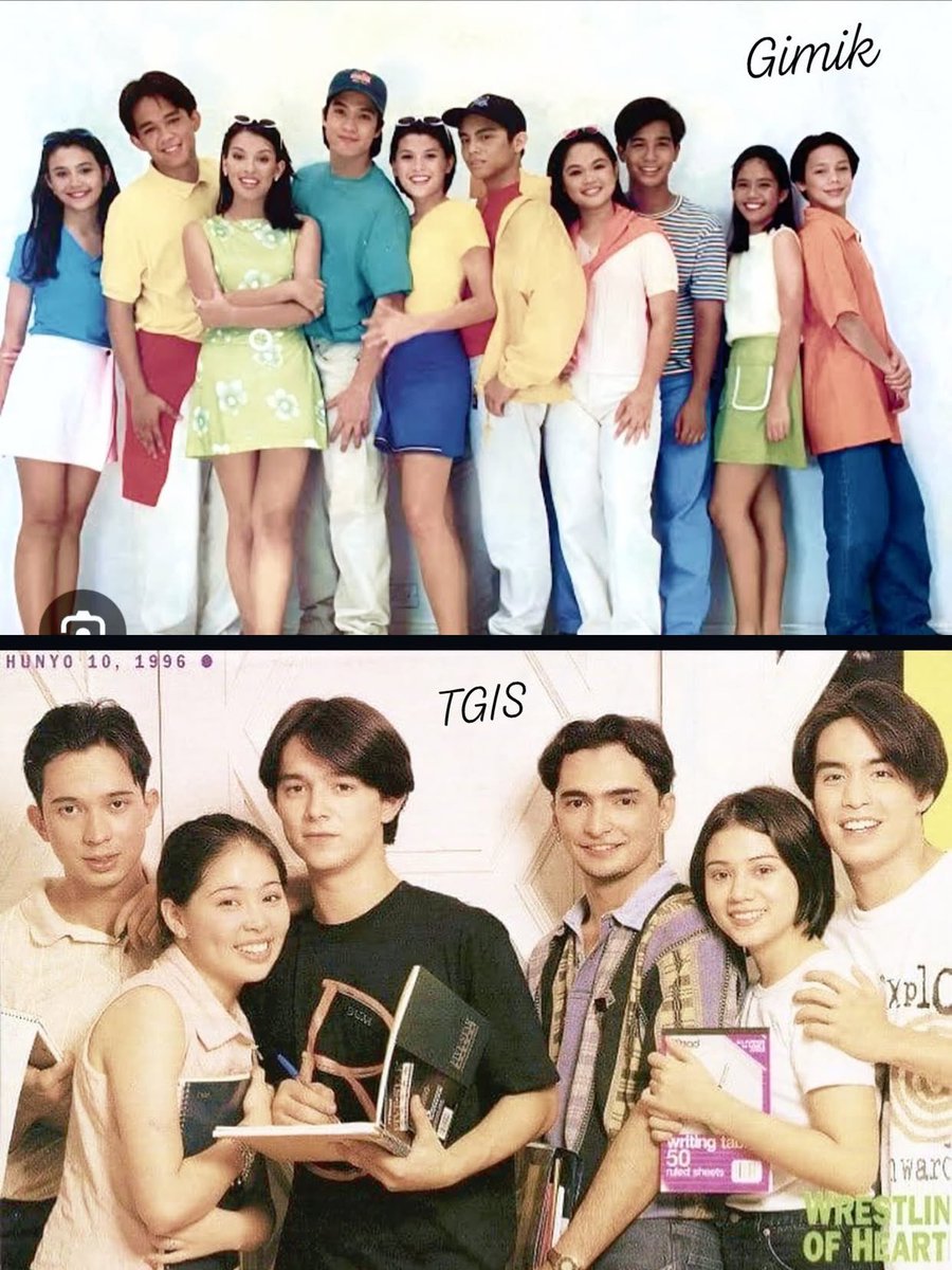 Hello sa mga may edad na ngaun!

Kapamilya - Gimik Barkada &amp; 
Kapuso - TGIS

#batang90s #reminiscingmemories #throwback