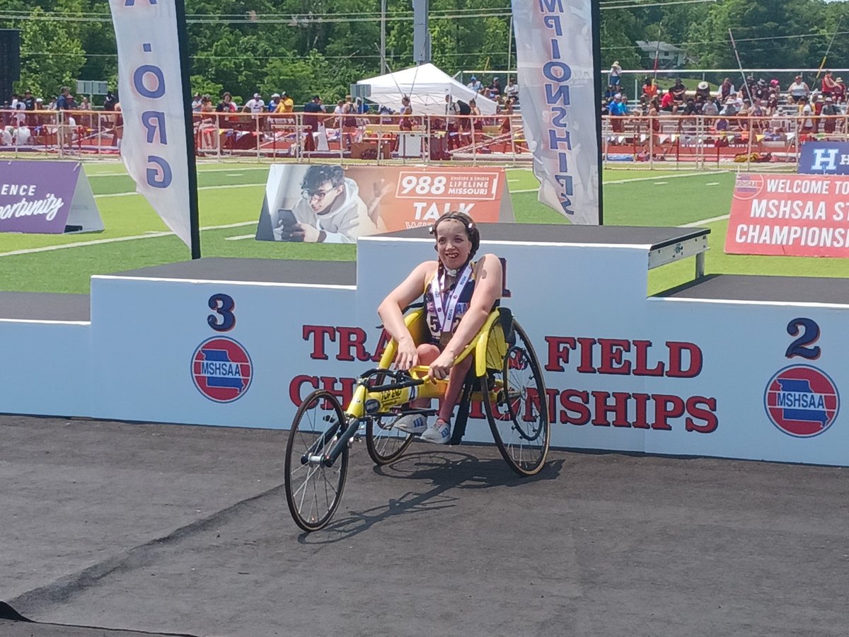 STATE CHAMPION. 

Sophomore Lilly Morgan wins the girls' para discus for <a href="/LNEagleTF/">LNHS Track & Field</a> with a throw of 5.67 meters (18 feet and 7 inches) in the Class 5 State Championships.

She also finished as state runner-up in the para 100-meter dash.