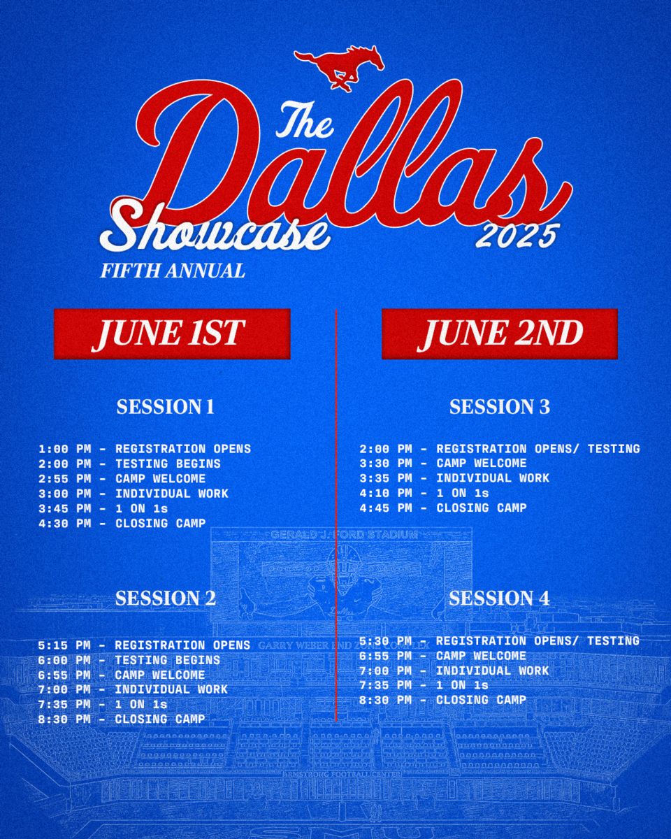Bennett Eivens (@bennetteivens) on Twitter photo Looking forward to being at <a href="/SMUFB/">SMU Football</a> June 1st at 1pm for the Dallas Showcase! Excited to get to work and showcase my abilities. <a href="/tbyerly64/">Tim Byerly</a>
<a href="/RecruitsCenTex/">Coach Jimmy Andrews</a>
<a href="/VRFBRecruiting/">VRHS Recruiting</a>
<a href="/9ine0Elite/">NINE 0 ELITE TRAINING ACADEMY</a>
<a href="/barrsjordan54/">Jordan Barrs</a>
<a href="/vrhsfootball/">Vista Ridge Football</a>
<a href="/LeanderisdATH/">Leander ISD Athletics</a>
<a href="/EivensCraig/">Craig Eivens</a> Looking forward to being at <a href="/SMUFB/">SMU Football</a> June 1st at 1pm for the Dallas Showcase! Excited to get to work and showcase my abilities. <a href="/tbyerly64/">Tim Byerly</a>
<a href="/RecruitsCenTex/">Coach Jimmy Andrews</a>
<a href="/VRFBRecruiting/">VRHS Recruiting</a>
<a href="/9ine0Elite/">NINE 0 ELITE TRAINING ACADEMY</a>
<a href="/barrsjordan54/">Jordan Barrs</a>
<a href="/vrhsfootball/">Vista Ridge Football</a>
<a href="/LeanderisdATH/">Leander ISD Athletics</a>
<a href="/EivensCraig/">Craig Eivens</a>