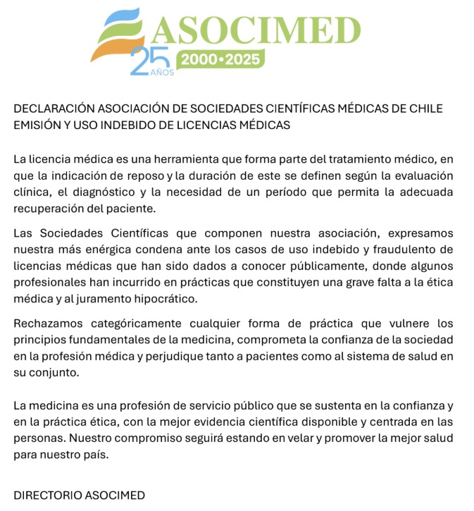 ASOCIMED CHILE tweet media