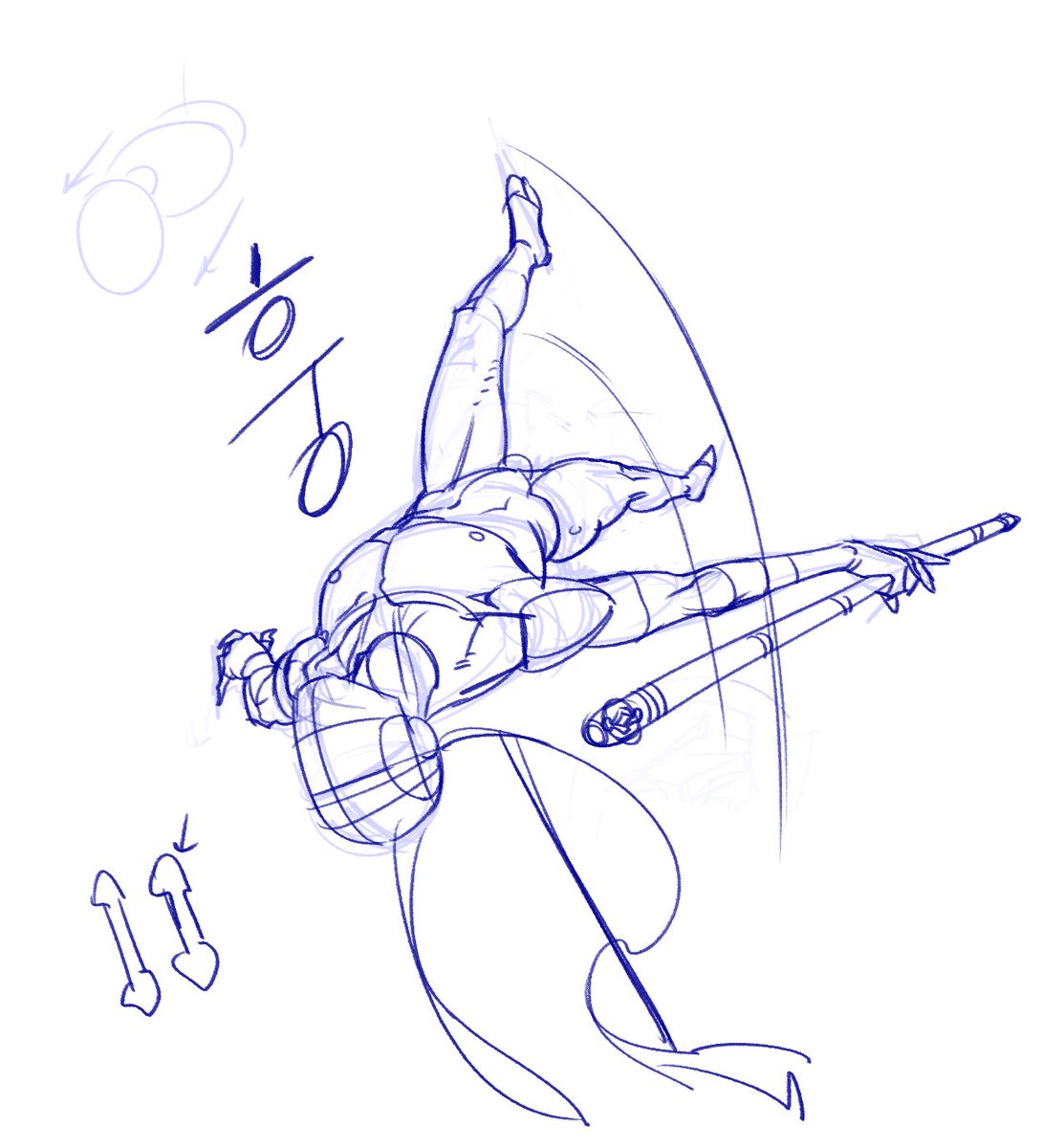 액션 포즈 드로잉하는 과정 ✍️
1.평소에 액션만화나 애니 감명깊게보기
2.머릿속에 액션씬을 펼치다가 오 이포즈 좋다! 싶으면 머릿속 영상 일시정지
3. 인체가 억지가 아닌선에서 떠오른 포즈의 느낌이 그대로 옮겨질때까지!! 마구 러프그리기
4. 느낌을 잃지않는선에서 인체구체화
5. 선따기 완성!