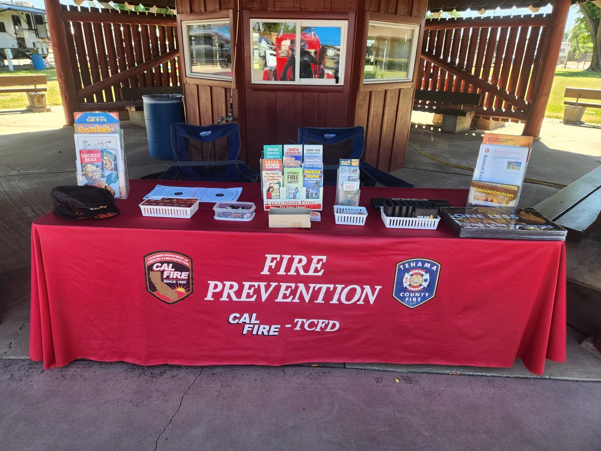 Day 2 at the Nor Cal Spring Fling with CAL FIRE Tehama-Glenn Unit and Tehama County Fire Department personnel. Visit the booth for fire prevention safety materials, educational information and check out the apparatus and equipment. #CALFIRETGU2025
