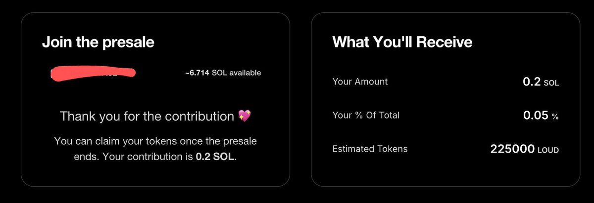 Contributed my SOL to the most hyped project of 2025 so far.

So what's your strategy guys?
&gt; Sell right away?
&gt; Sell 50% and keep 50%
&gt; HODL to 1Billion MC and quit X forever
&gt; Don't care about money, just vibing