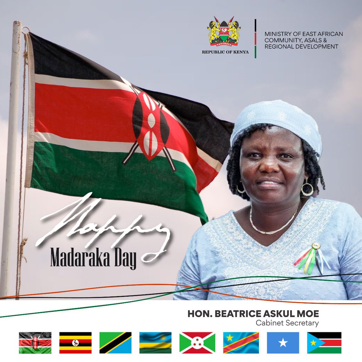 Madaraka Day reminds us of the power of the people to shape their own destiny. 

In the words of our national anthem,

"Let all with one accord
In common bond united
Build this our nation together".

Happy Madaraka Day.