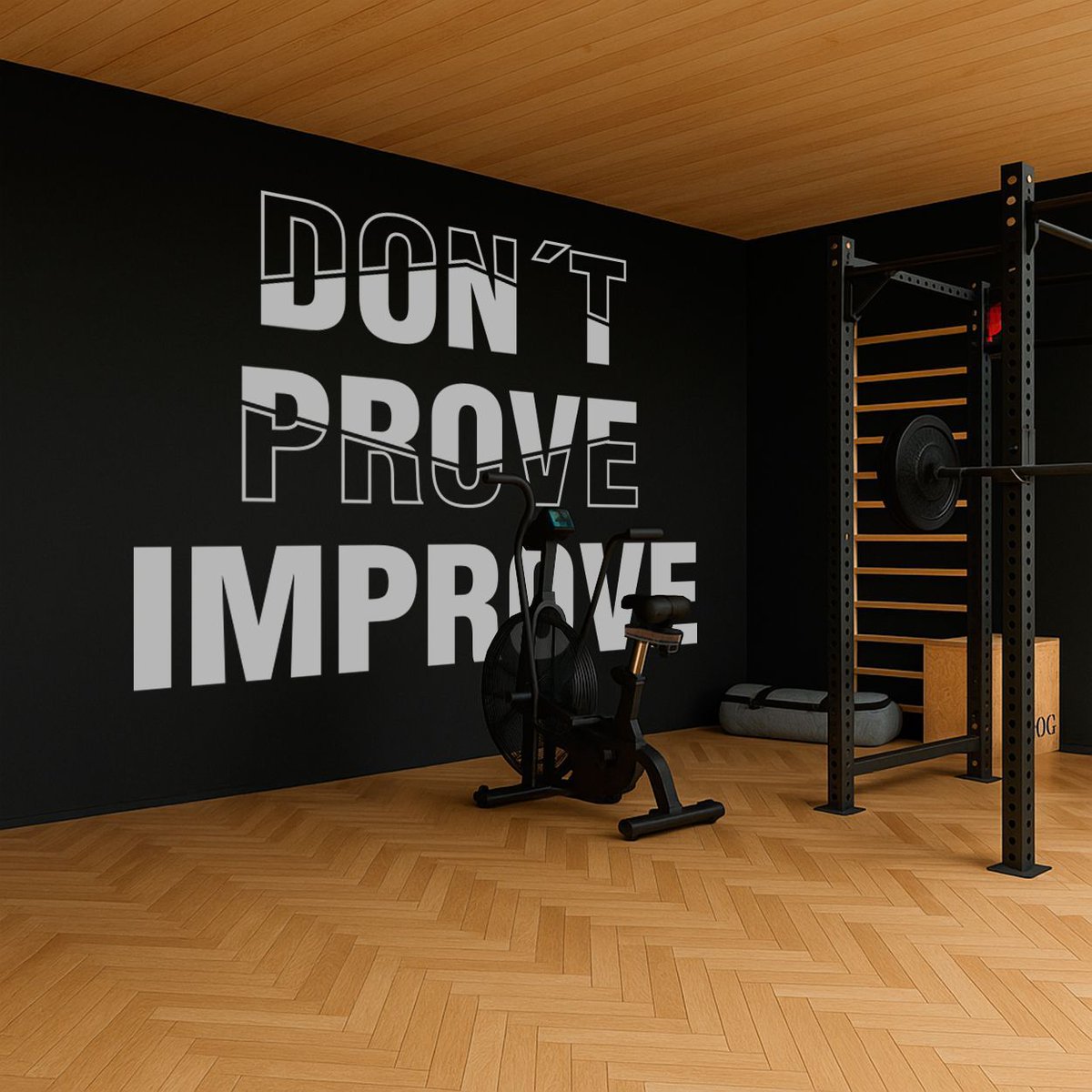 KuarkiOfficial's tweet photo. Take your gym to the next level with our "Don´t Prove Improve" wall decal! A daily dose of motivation to focus on improvement, not just proving yourself. Easy to install and long-lasting. Get yours today! https://t.co/eGCJOkxdwW #FitnessMotivation #GymDecor https://t.co/Dam566ECMt