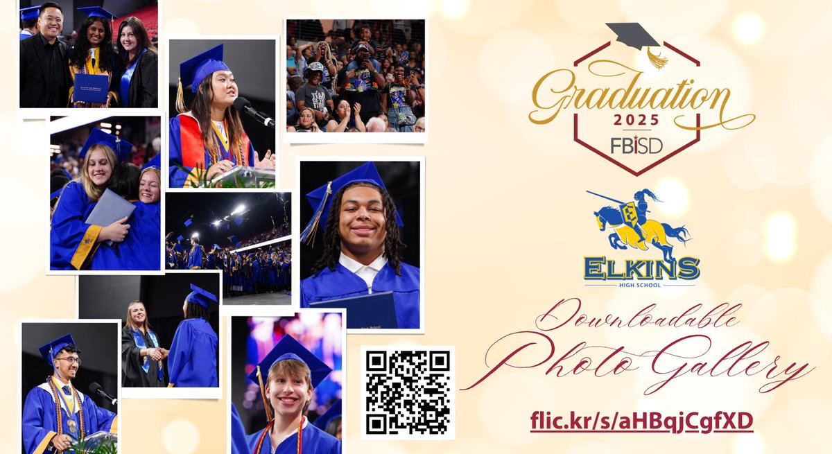 Fort Bend ISD (@fortbendisd) on Twitter photo 🎓 Your photos are ready, Knights! Relive the unforgettable moments from Elkins High School’s Class of 2025 graduation. Download and share your favorite memories today! flic.kr/s/aHBqjCgfXD
#FBISDGraduation #ClassOf2025 #FBISDProud <a href="/EHS_Knightswire/">Elkins High School</a> 🎓 Your photos are ready, Knights! Relive the unforgettable moments from Elkins High School’s Class of 2025 graduation. Download and share your favorite memories today! flic.kr/s/aHBqjCgfXD
#FBISDGraduation #ClassOf2025 #FBISDProud <a href="/EHS_Knightswire/">Elkins High School</a>