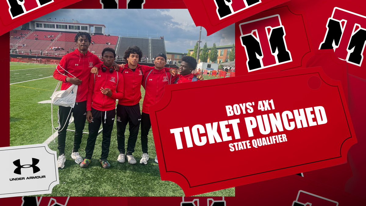 TICKET PUNCHED 🎟️

Congratulations to the boys' 4x1 Relay Team! They've earned a spot in the State Meet and will compete in the prelims next Friday, June 6, 2025, at 6:10 PM at Jesse Owens Memorial Stadium.

#GoRams