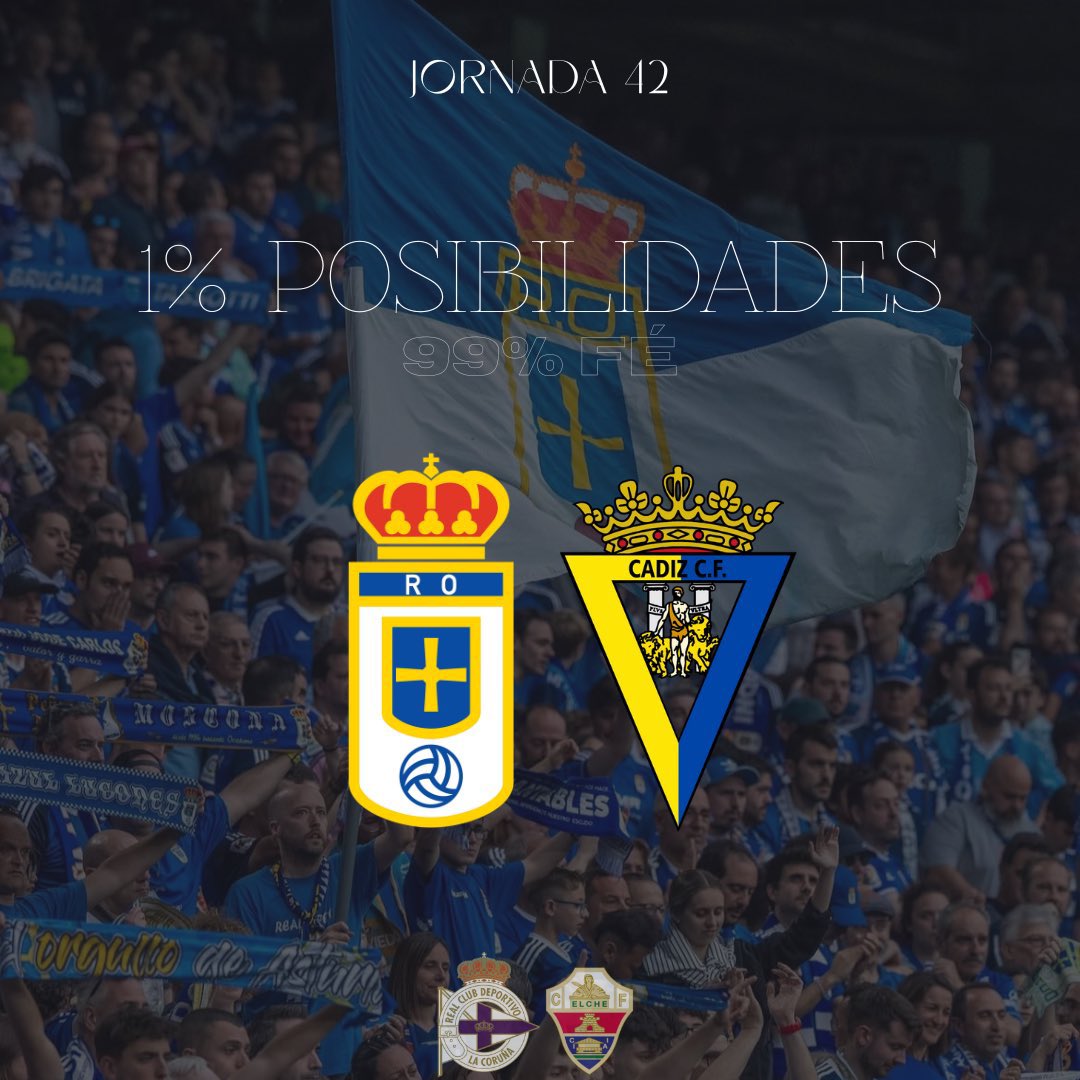 REALCOVID2024's tweet image. Mañana es el día #GanarAlCadiz #1Final #Volveremos #ForzaOviedo 💙⚔️🤍