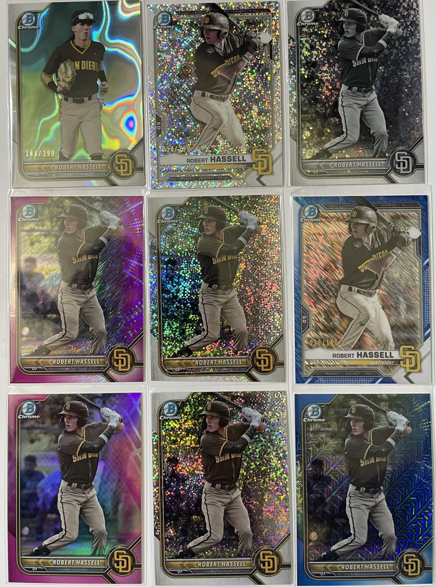 2BrosTradnCards's tweet image. This is a @robert_hassell3 #refractor appreciation post.

#thehobby
@CardPurchaser 

Apparently, I’m partial to the purple 🤷‍♂️