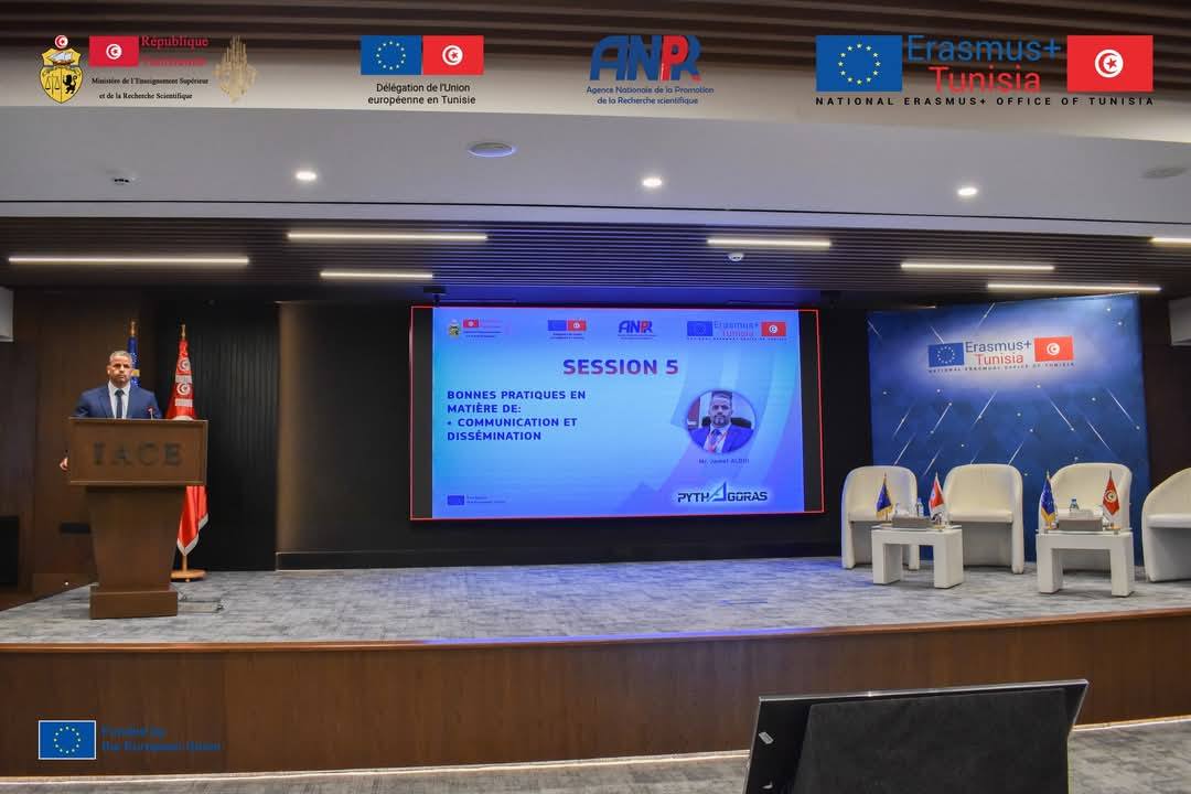pythagoras_eu's tweet photo. The #Pythagoras project was officially recognized as the top-performing initiative in the category of Dissemination and Communication.
Mr. Jamel Aloui, Chair of the DAC Committee, delivered a comprehensive presentation covering the project’s objectives, partners, key milestones. https://t.co/tfVgFBnzz1