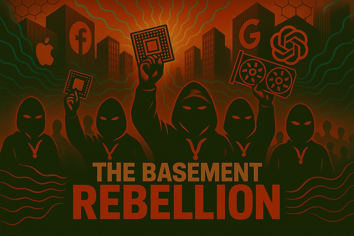 🚨 <a href="/tplr_ai/">templar</a> Templar SN3 just kicked off its next act: training an 8B parameter model — fully decentralized, fully permissionless.

No datacenters. No gatekeepers. Just swarm intelligence, mining the future.

Not sure what this means? I explain:

The Basement Rebellion 👇