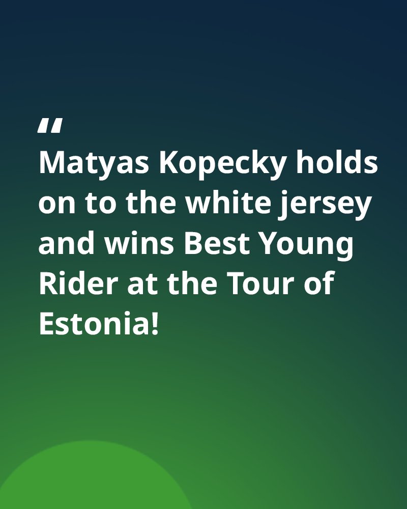 #TourofEstonia🇪🇪

"The breakaway was crazy strong and no one could bring it back – which is a shame, because we came here to win." - Filippo Ridolfo

Read the full race report 👇
teamnovonordisk.com/blog/tough-fin…

#DrivingChange #Diabetes