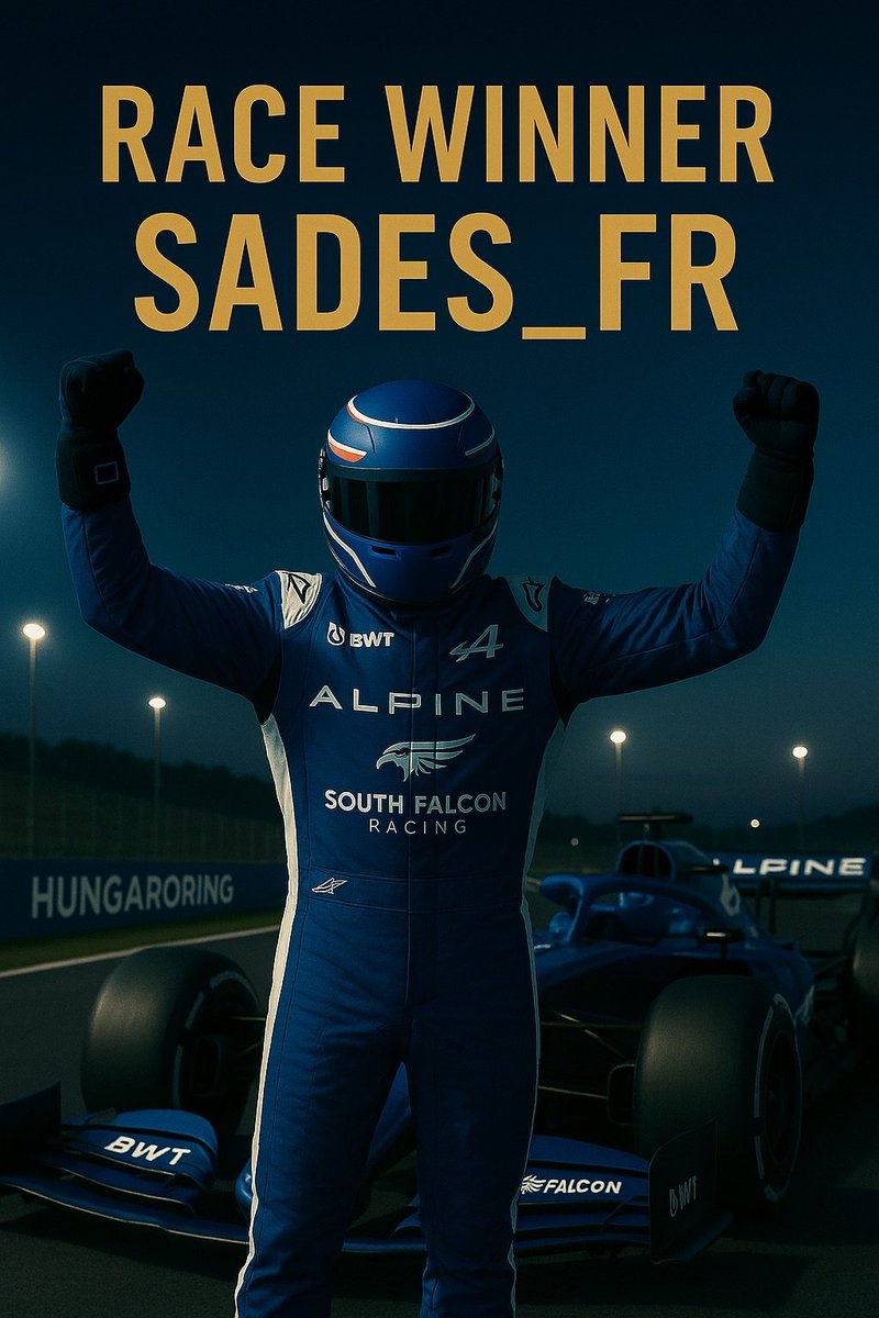 frenchF1's tweet photo. Dans cette course de folie, avec des conditions complexes Sades_fr déjoue les pièges stratégique et s'envole vers sa première victoire de la saison ! https://t.co/P9MsuUS55L