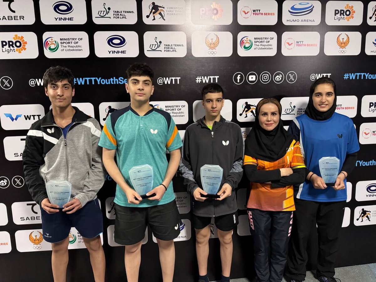 Press TV Sports (@presstvsports) on Twitter photo 🏓🇮🇷 9 table tennis medals for Iran
Young Iranian table tennis players ended their campaign in the Uzbekistan Contender tournament with 9 medals: 2 gold 🥇 , 4 silver 🥈 , and 3 bronze 🥉
<a href="/presstvsports/">Press TV Sports</a> 🏓🇮🇷 9 table tennis medals for Iran
Young Iranian table tennis players ended their campaign in the Uzbekistan Contender tournament with 9 medals: 2 gold 🥇 , 4 silver 🥈 , and 3 bronze 🥉
<a href="/presstvsports/">Press TV Sports</a>