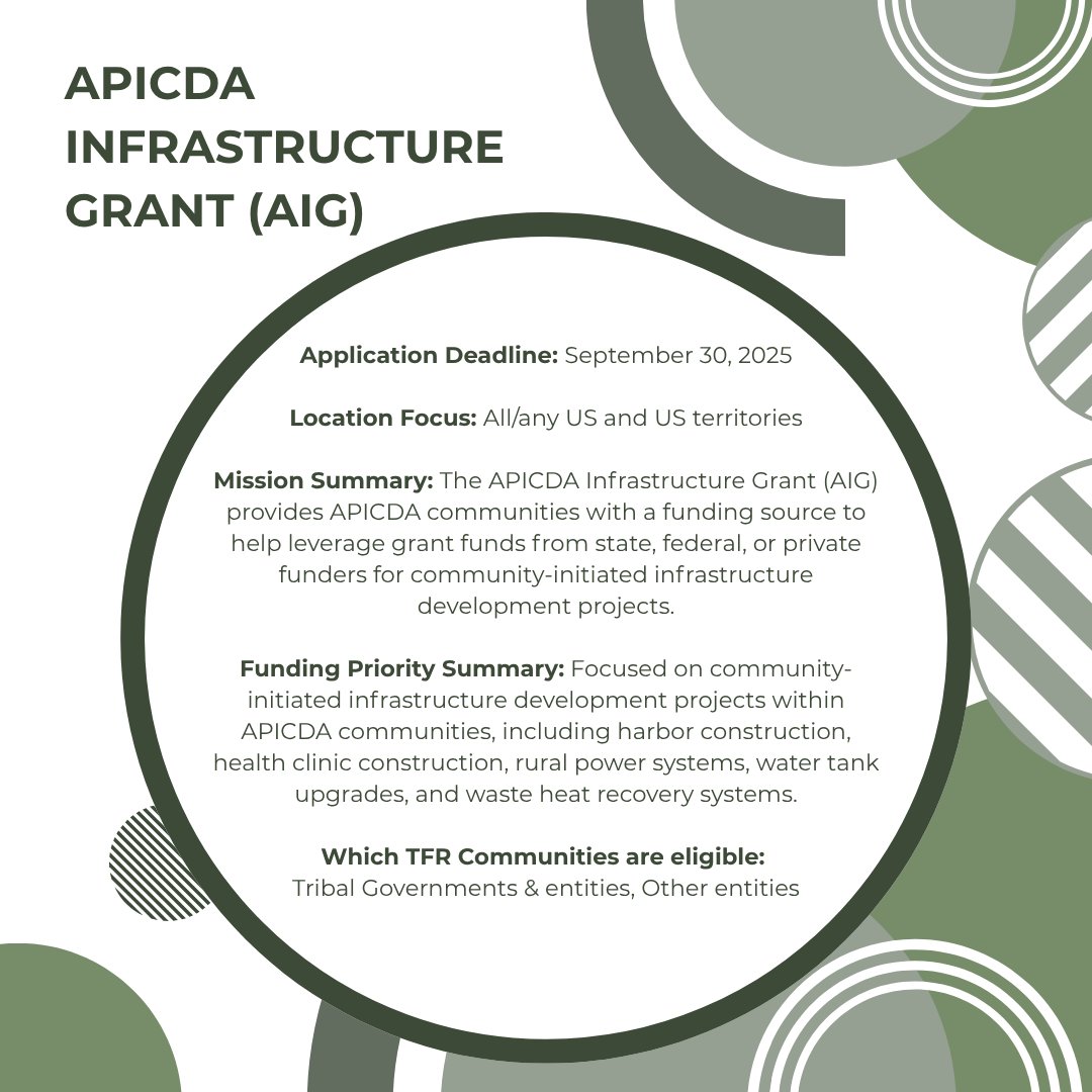 TribalFunding's tweet photo. From uplifting Indigenous media to funding infrastructure and coastal resilience, this week’s featured grants are rooted in community access and impact.

Want updates like this sent straight to your inbox?
Sign up for our newsletter today: https://t.co/amZNCqPmz0 https://t.co/KBsIra9WlP
