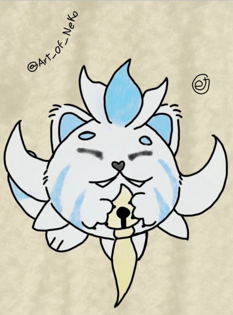 Para <a href="/ArtofNeko1/">Art_of_Neko COMISIONES CERRADAS</a>, me apetecía verlo como volita, perl literal jeje 
(Es solo un dibujoto rápido)