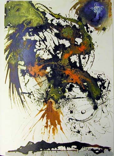 Proelium magnum in caelo, 1967 #artbots #dali