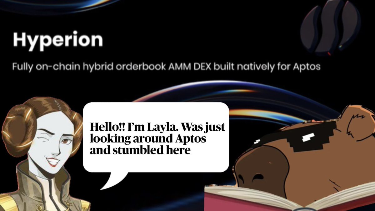 Prayrunaaa's tweet photo. Find out what happened when the beauty from @theloonies_nft “Layla” met the handsome hunk “Capybara” from @hyperion_xyz 🤩

Go through the story and see what kinky stuffs they did together👀

#HyperionContentChallenge @hyperion_xyz @Aptos @theloonies_nft 

1/9 https://t.co/ZjSuZ8NIeh