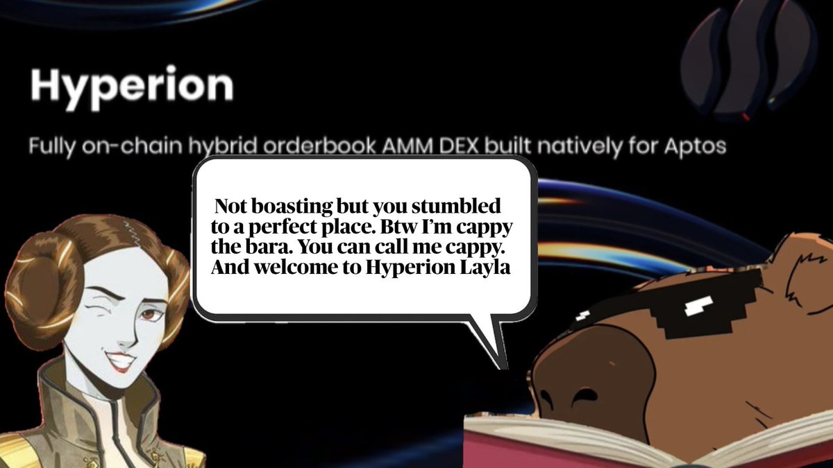 Prayrunaaa's tweet photo. Find out what happened when the beauty from @theloonies_nft “Layla” met the handsome hunk “Capybara” from @hyperion_xyz 🤩

Go through the story and see what kinky stuffs they did together👀

#HyperionContentChallenge @hyperion_xyz @Aptos @theloonies_nft 

1/9 https://t.co/ZjSuZ8NIeh