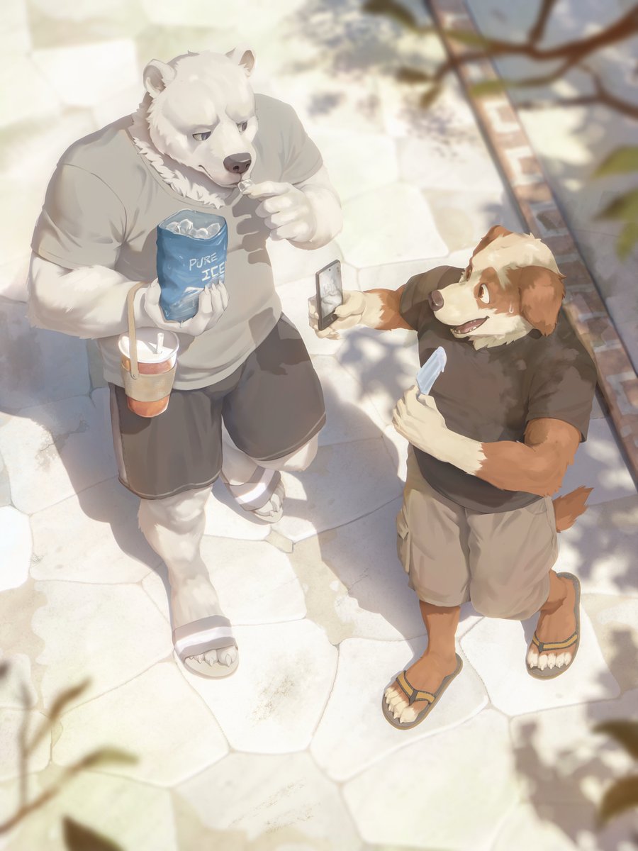 LOWERKUO's tweet image. Wow, senpai, you really can't stand the heat, can you?