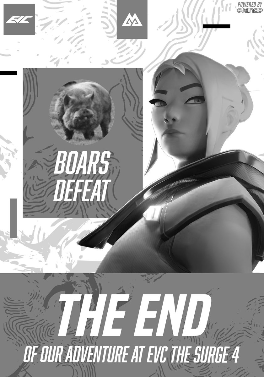 🚨 THE END - EVC THE SURGE 4 🚨

C'est la fin de notre aventure pour cette édition de <a href="/EVCtournaments/">EVC</a> 😓

💫 On tient à remercier chacun de nos joueurs pour leur parcours, et on ne peut que les encourager pour la suite.

🙌 Merci a <a href="/LaressTV/">Jean</a>, Danao et Thibaut pour le cast. Merci