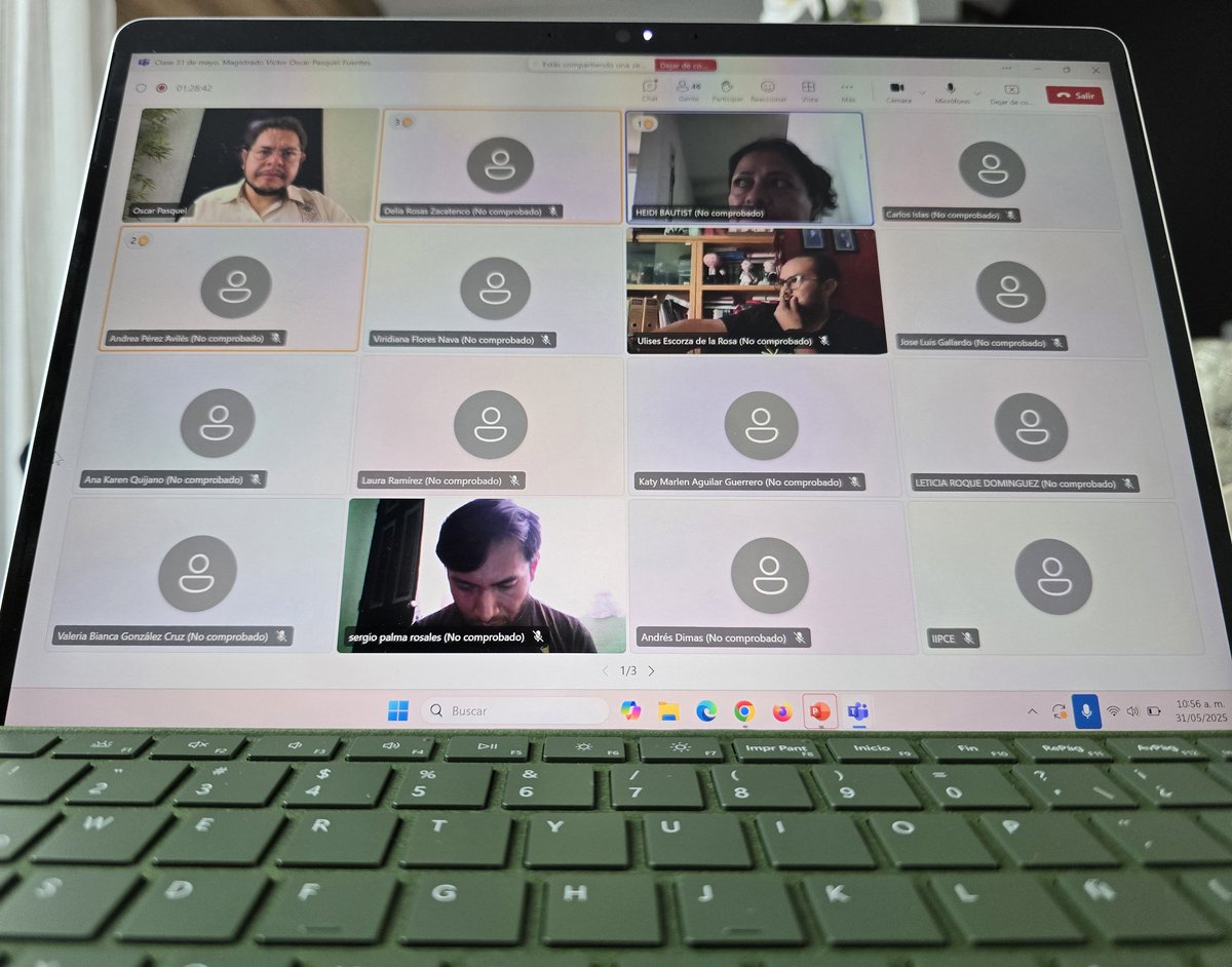 Compartiendo experiencias en la maestría en justicia electoral. Gracias al IIPCE del <a href="/teehgo/">TEEHidalgo</a> por la invitación.