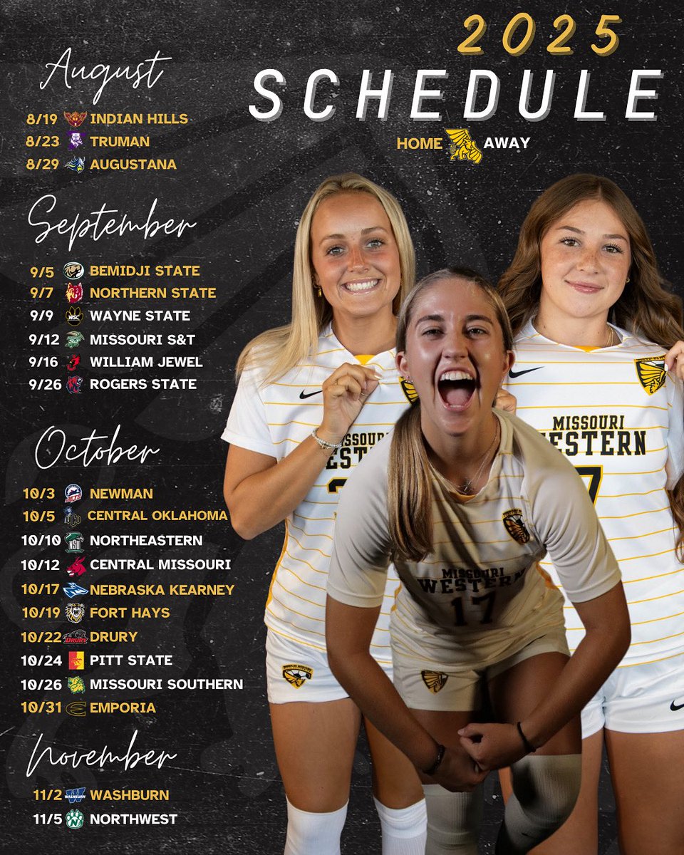 ‼️OUR 2025 SCHEDULE‼️
80 days till we are back on the pitch &amp; we can’t wait! 

#GriffUp🦅🦁⚽️