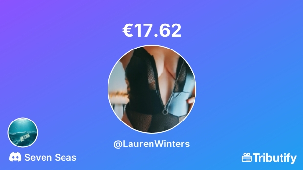 PopUpFindom's tweet image. Yay! Somebody sent a custom gift for €17.62 on @mytributify via "Seven Seas" discord server 😎💚💙💸

Support me, buy me gifts, &amp;amp; more on Tributify!

tributify.com/LaurenWinters
