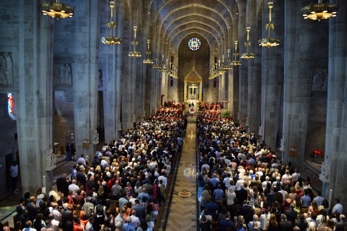 The Class of 2025 celebrated four years of successes and triumphs today at the Cathedral of Mary Our Queen with our traditional Baccalaureate Mass followed by graduation. Congratulations, Hallmen, and welcome to a Brotherhood more than 17,000 strong.