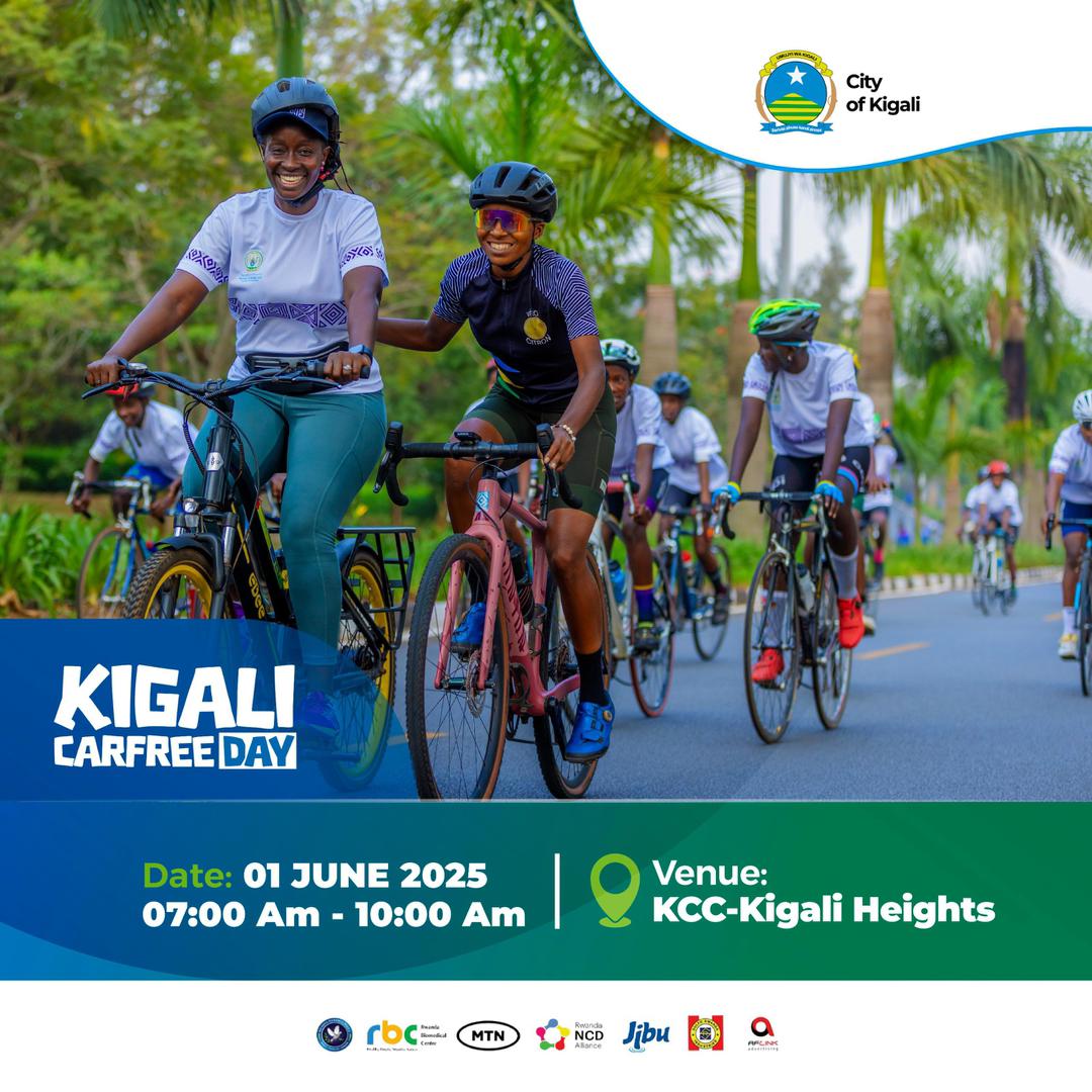 OAZIS Health (@oazishealth) on Twitter photo Are you in #Kigali tomorrow morning (June 1, 2025), never miss the #KigaliCarFreeDay: walk, cycle & breath the fresh air from the country of #ThousandHills! Boost ur heart, lift ur mood, and curb #NCDs.
#RWOX
#ActOnNCDs
<a href="/CityofKigali/">City of Kigali</a>
<a href="/RBCRwanda/">Rwanda Biomedical Centre</a>
<a href="/RwandaNCDA/">Rwanda NCD Alliance</a>
<a href="/Rwandapolice/">Rwanda National Police</a> Are you in #Kigali tomorrow morning (June 1, 2025), never miss the #KigaliCarFreeDay: walk, cycle & breath the fresh air from the country of #ThousandHills! Boost ur heart, lift ur mood, and curb #NCDs.
#RWOX
#ActOnNCDs
<a href="/CityofKigali/">City of Kigali</a>
<a href="/RBCRwanda/">Rwanda Biomedical Centre</a>
<a href="/RwandaNCDA/">Rwanda NCD Alliance</a>
<a href="/Rwandapolice/">Rwanda National Police</a>