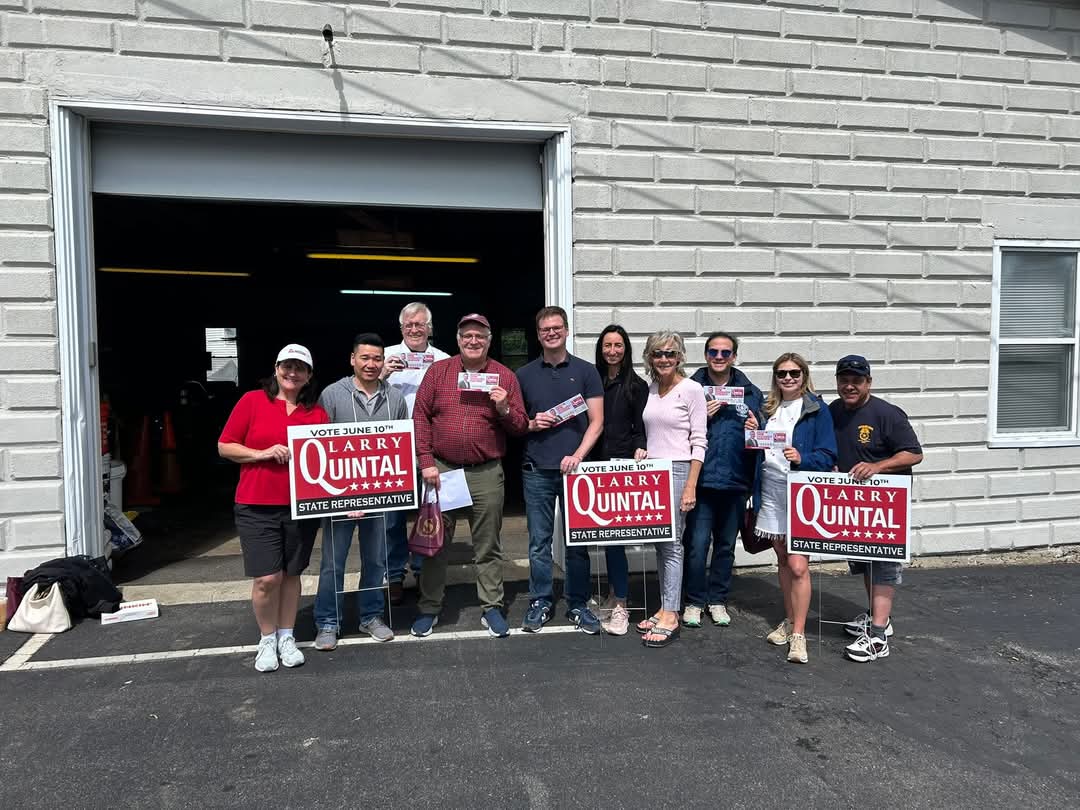Volunteers out knocking on doors today for Larry Quintal in Taunton, MA, for the State Rep special election on June 10th.