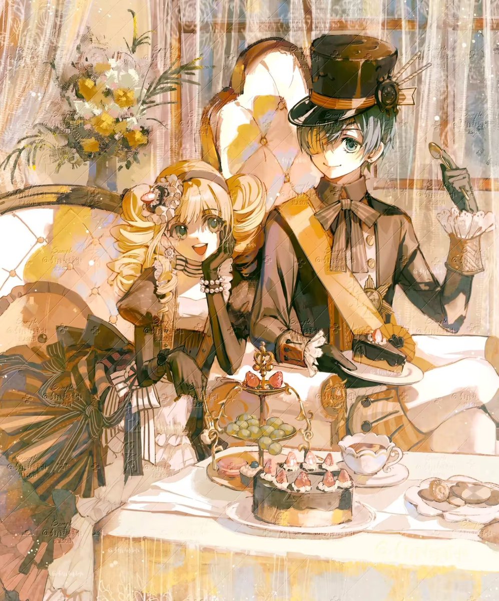 也是之前画的
（打错tag了重新发一下）
#黒執事ファンアート