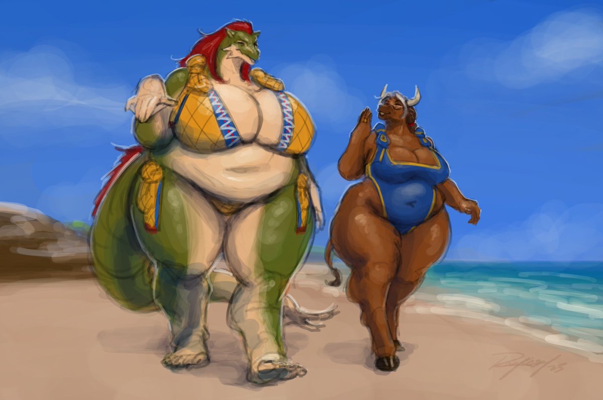 sybarite_style's tweet image. Amaryllis and her friend Iolanta going for a long (and wide) walk on the beach
By @rayoutofspace