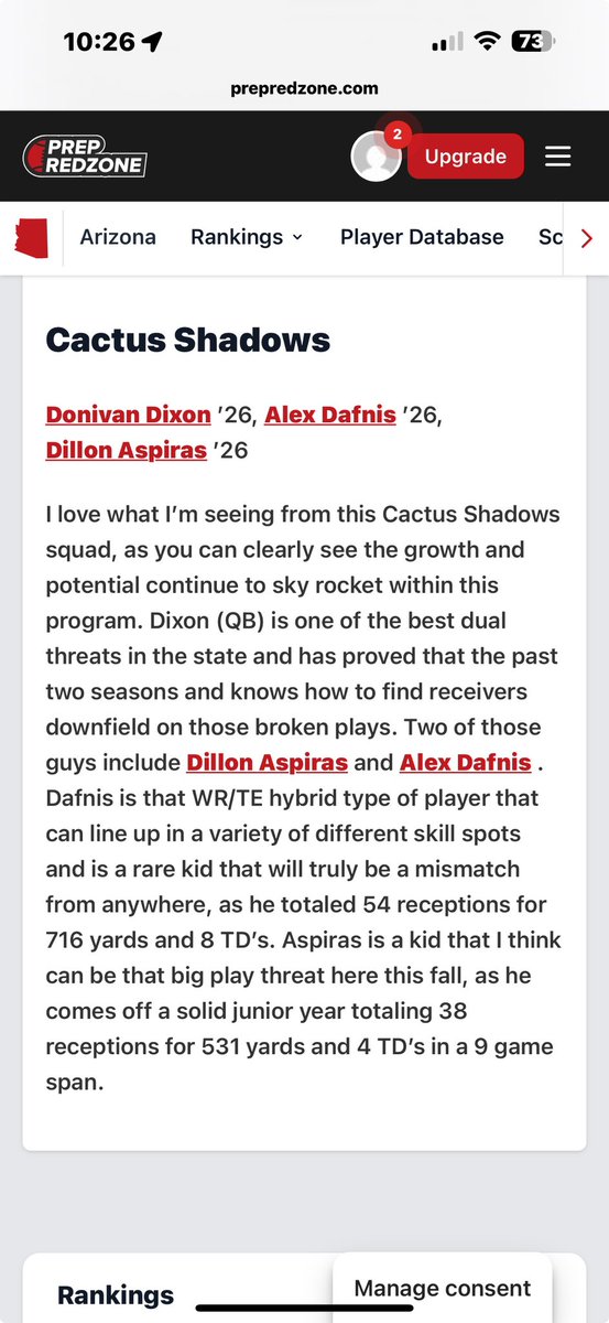 Dillon Aspiras (@dillonaspiras) on Twitter photo Keep on grinding and we’re gonna see the results! Let’s keep this up!
<a href="/CSFalconsFB/">Cactus Shadows Falcons football</a>
<a href="/donivanndixonn/">Donivan Dixon 2026 3 ⭐️</a>
<a href="/alex_dafnis1/">AlexDafnis1</a> Keep on grinding and we’re gonna see the results! Let’s keep this up!
<a href="/CSFalconsFB/">Cactus Shadows Falcons football</a>
<a href="/donivanndixonn/">Donivan Dixon 2026 3 ⭐️</a>
<a href="/alex_dafnis1/">AlexDafnis1</a>
