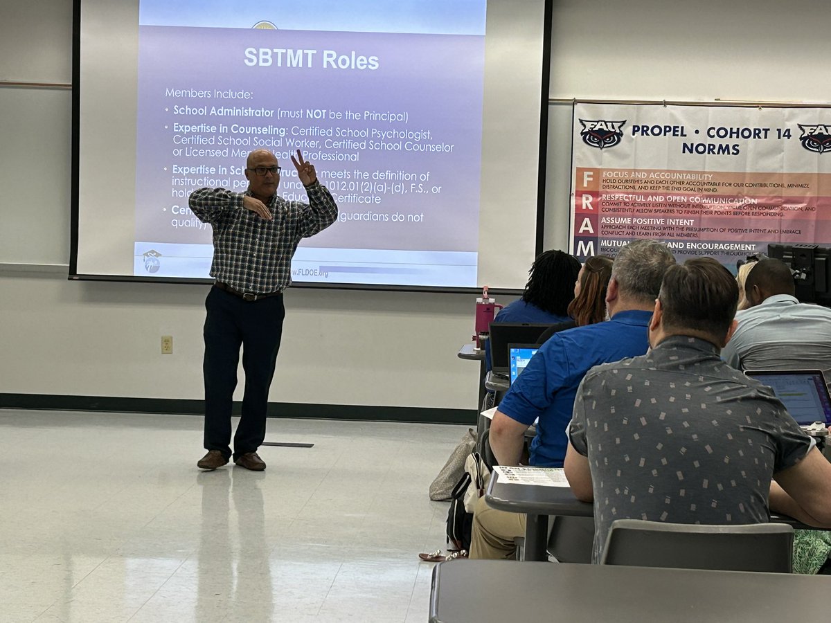 JodiWash1's tweet image. Our @browardschools and @FloridaAtlantic PROPEL Cohort 14 was educated by the best today as we dove deep into the safety and security aspects of school operations. Thank you @lozano4ernie for sharing your knowledge and expertise today. You are the BEST!