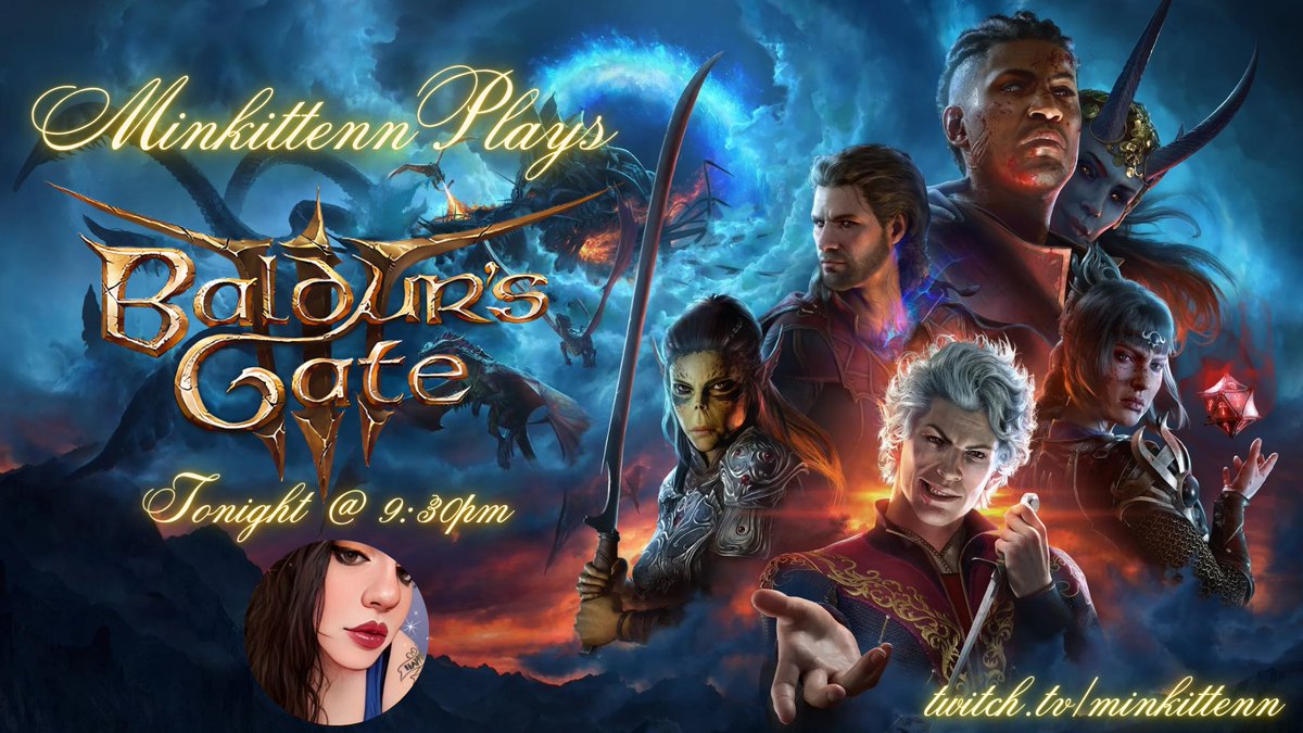 💜✨️Tonight ✨️💜

We're making up for me falling asleep last night lmaooooooo

Brand new solo run! You guys can help me pick what class/race my character is!

Let's have fun!

🐱 twitch.tv/minkittenn

#BaldursGate3 #twitch #gamer #streamer #smallstreamers #varietystreamer