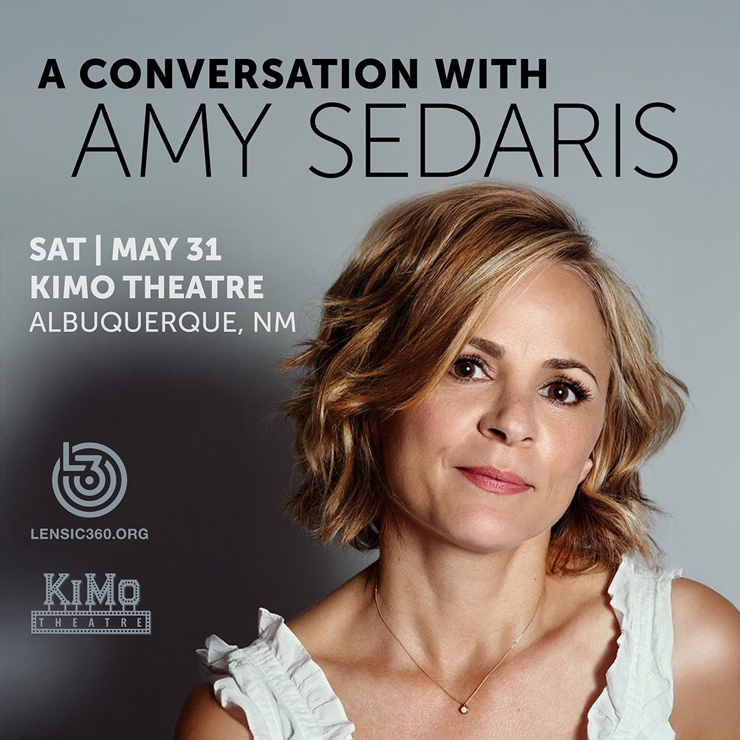 Lensic 360 presents “A Conversation with Amy Sedaris” at the KiMo Theatre tonight, Saturday, May 31 at 7:30 pm. Please note, late seating is not available for this event. ow.ly/iICN50W1PAX 
#KiMoTheatre #LoveTheKiMo