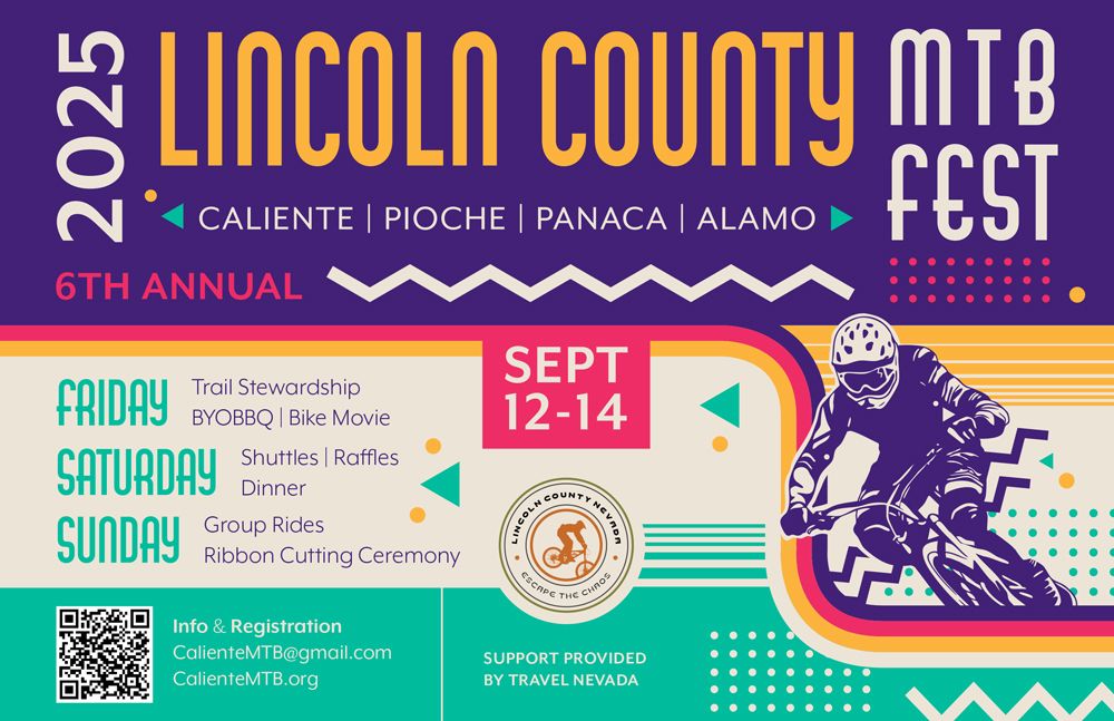 Pumped doesn't even begin to cover it — we're super stoked for this year's Lincoln County Mountain Bike Festival! Dust off your bikes, rally your crew, and get ready for killer trails, epic views, and good vibes all weekend long. Let’s ride! 

lincolncountynevada.com/events/summer-… 

#BikeFest