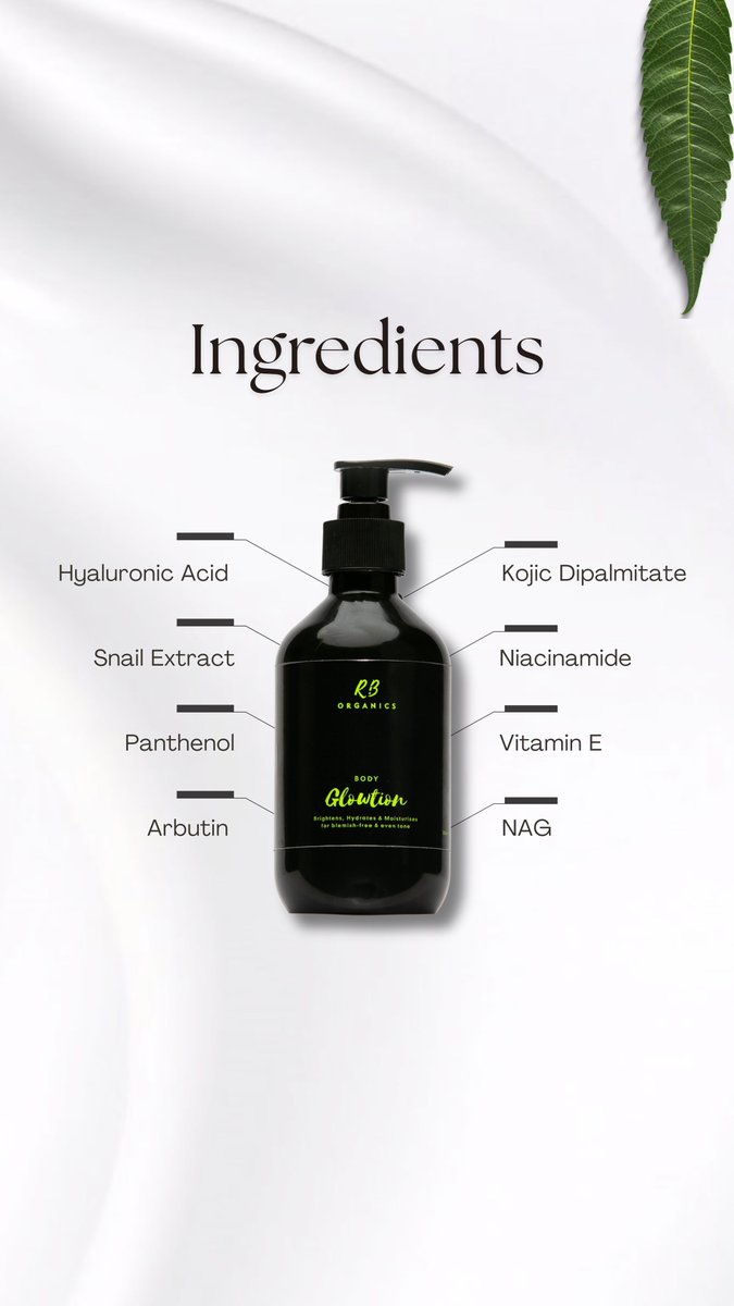 Treat your skin to pure luxury with our rich &amp; nourishing Body Glowtion formulated with powerful natural actives that transform your skin with every use

This lightweight, silky, non-greasy lotion provides 24-hour hydration, softens &amp; brightens uneven skin