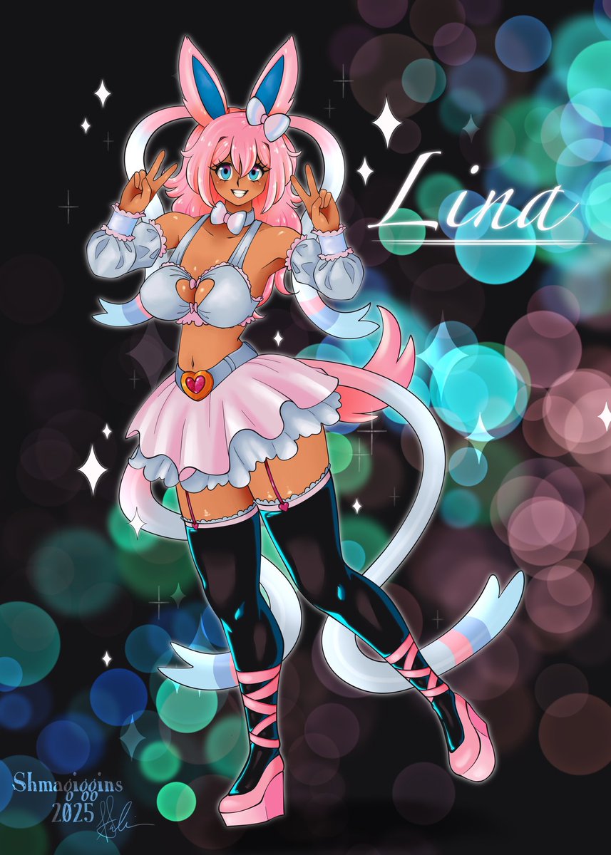 Sylveon, Lina looks like a pop idol✨
For <a href="/lunamariamoon1/">Luna. | 🌆の2月🔞</a>