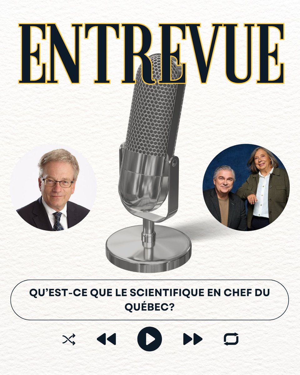 Rémi Quirion (@scichefqc) on Twitter photo Comment suis-je devenu le scientifique en chef du Québec? Quelles sont mes mandats?
J'ai répondu à ces questions et bien plus lors de mon passage à l'émission Que Québec se lève sur les ondes de <a href="/fm93quebec/">FM93 Québec</a>.
🎧 Écoutez le segment :
fm93.com/audio/681427/q… Comment suis-je devenu le scientifique en chef du Québec? Quelles sont mes mandats?
J'ai répondu à ces questions et bien plus lors de mon passage à l'émission Que Québec se lève sur les ondes de <a href="/fm93quebec/">FM93 Québec</a>.
🎧 Écoutez le segment :
fm93.com/audio/681427/q…