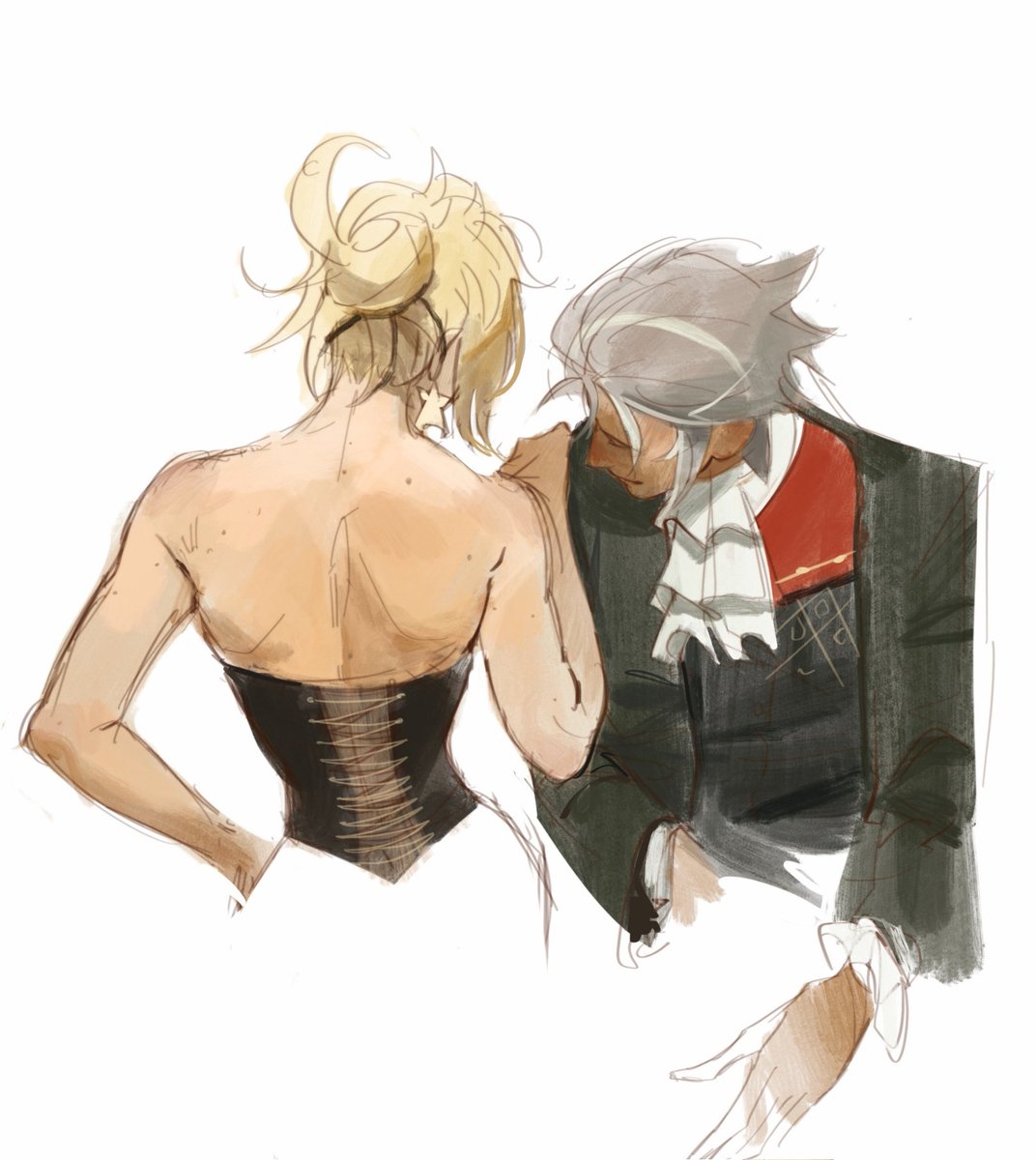 sketchy corset kaveh thank you kfc #haikaveh