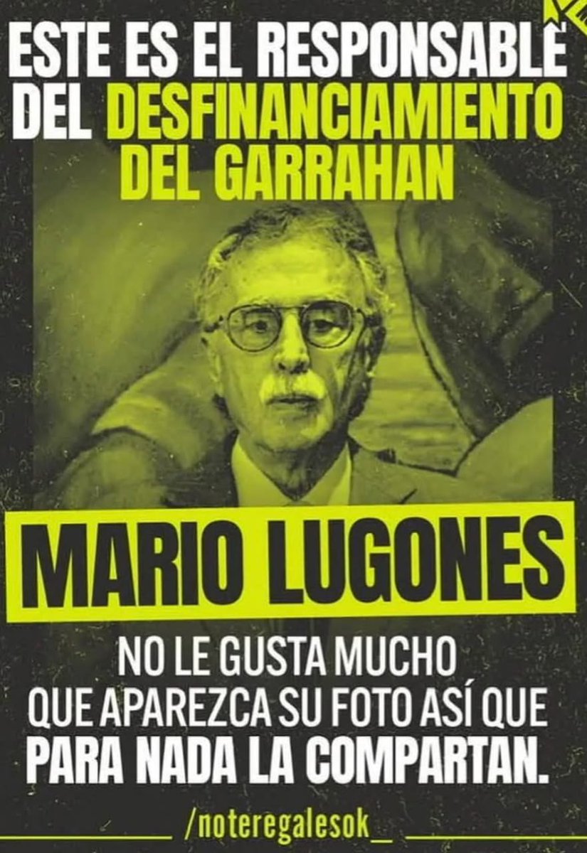 Éste es el HDRPQLP que destruye el Garrahan. 
Está 🗑 es el dueño del Sanatorio Guemes y hambrea a sus propios empleados ‼️🗑🐀💩