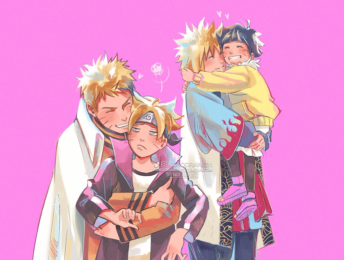 Hugs
#minatonamikaze #NARUTO #BORUTO